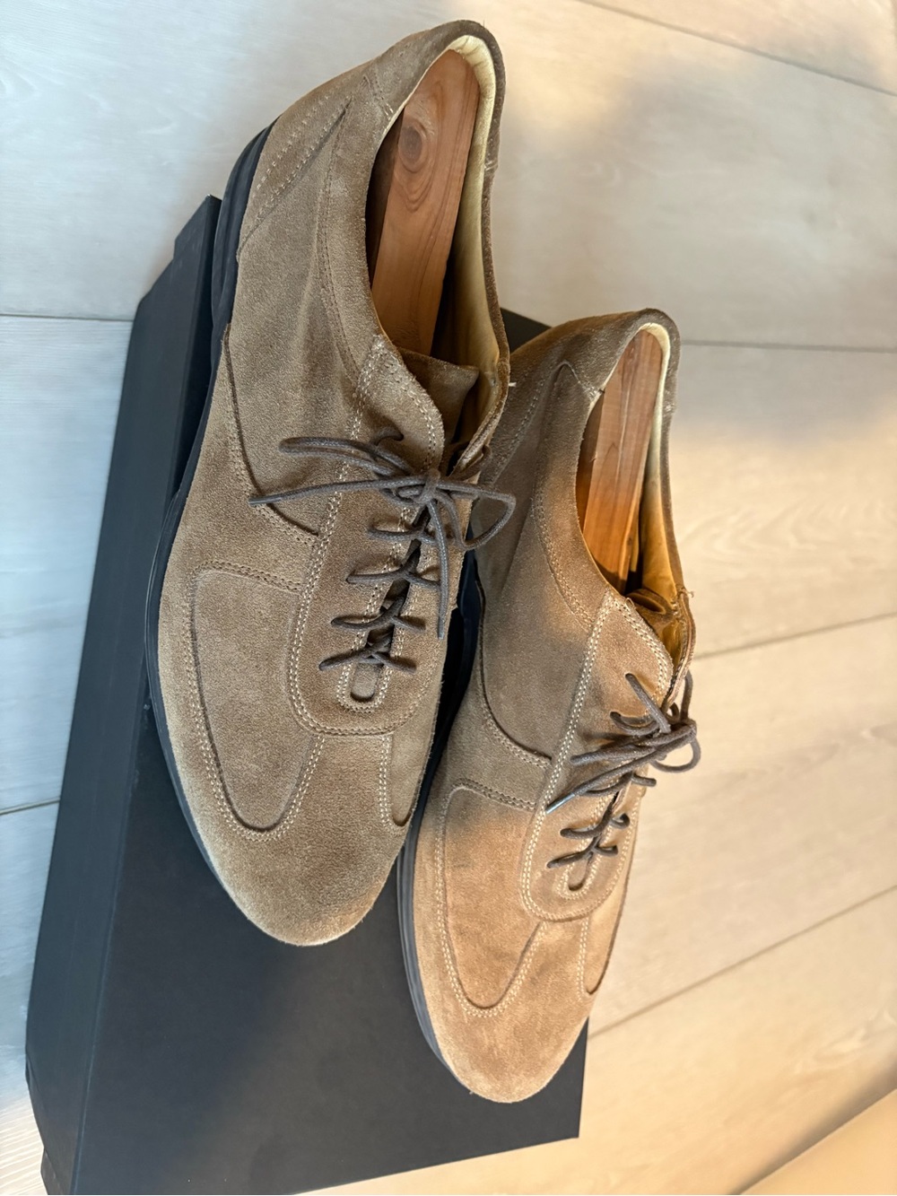 Saks Fifth Avenue Men's Suede Sneakers in Light Brown